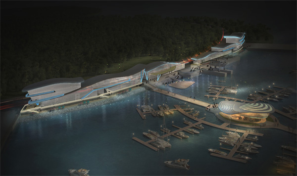 海南?；◢u游艇碼頭泛光照明工程
